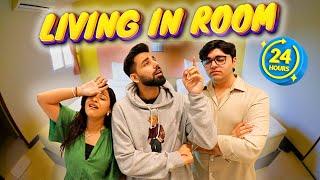 LIVING IN ROOM FOR 24 HOURS | Rimorav Vlogs