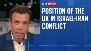 Where does UK stand on Iran and Israel conflict?