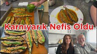 Almanya  Vlog/Yemek Sohbet Karışık ️Menümüz KarnıyarıkMükemmel Lezzetli ‍️