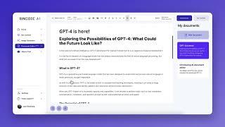 Introducing AI document editor Sincode AI