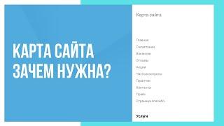 Зачем нужна карта сайта на сайте?