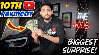 MY 10TH YOUTUBE PAYMENT | THE NOOB