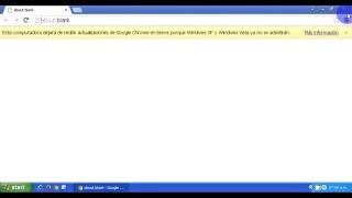 Solución para la advertencia de fin de soporte para Google Chrome en Windows XP