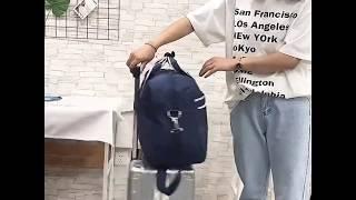 Fashion Nylon Travel Bag Women Carry On Luggage Gym Shoulder Bag
