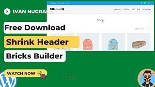 Bricks Builder: Simple Shrink Header