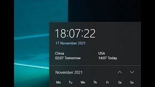 How to add a different time zones to Windows