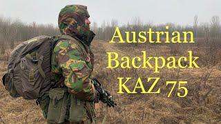 Австрийский рюкзак KAZ 75 обзор ( Austrian Backpack KAZ 75 )