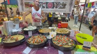 Street Food of famous Upmarket Brick Lane London