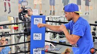 VASYL LOMACHENKO WORKS TENNIS BALL WITH FREAKISH ACCURACY! | LOMACHENKO TENNIS BALL TRAINING