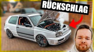 Kühler PLATZT kurz vor PRÜFUNG (gescheitert)! Jähes ENDE für den VR6 Turbo Golf