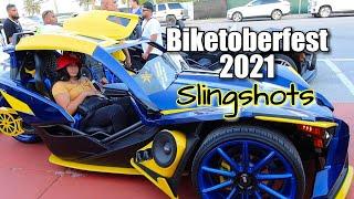 Biketoberfest 2021 Slingshots at HAHN Racecraft Daytona Beach Florida...