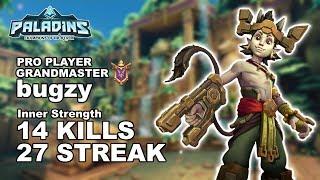 bugzy Talus 14 KILLS 27 STREAK!! Paladins Pro (Fnatic) Ranked Gameplay 1440p High Quality Video