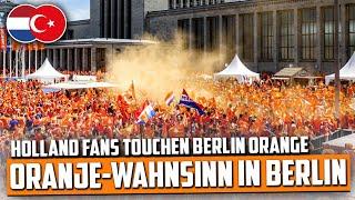 Nächster Oranje-Wahnsinn!: Niederlande-Fans nehmen Berlin ein (holland nach links nach rechts)