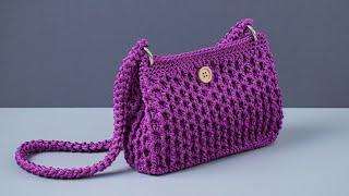 Easy crochet bag step by step tutorial!