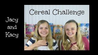 Cereal Challenge ~ Jacy and Kacy