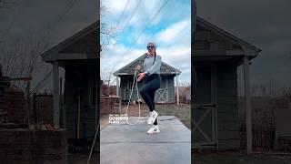 Learn how to shuffle WITH your rope! #jumprope #athomeworkout #fitat40 #cardio #ytshorts #shuffle