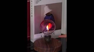 Rainbow Magnetic Levitation Bulb – Floating Light with Cyberpunk Charm and Wooden Base