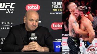 Dana White Reacts to Justin Gaethje win over Rafael Fiziev at UFC 313