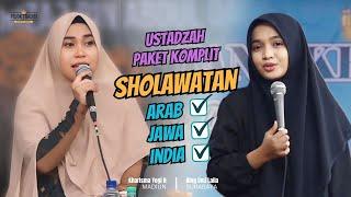 USTADZAH PAKET KOMPLIT SHOLAWATAN ARAB, JAWA, INDIA | HJ KHARISMA YOGI NOVIANA & NING UMI LAILA