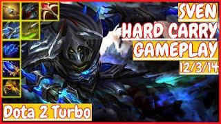 Sven 12/3/14 [HARD CARRY] [Gameplay DOTA 2 Turbo] 7.33