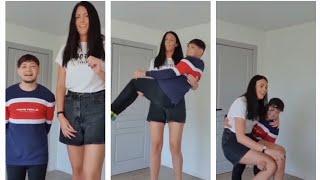 Tall Girlfriend Lift and Carry Short Boyfriend