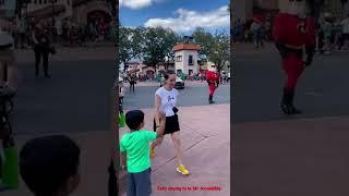 Saying hi! to Mr. Incredible