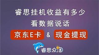 睿思电脑挂机赚钱，到底会有多少收入，拿数据说话，眼见为实。睿思挂机如何提现为京东E卡，又如何提成现金。