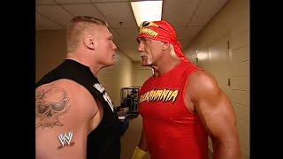 Hulk Hogan runs into Brock Lesnar! 02/06/2003