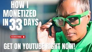 If You’re Over 50 Get Your AZZ on YouTube  Now | Learn How I Monetized in 33 Days | Steps Explained