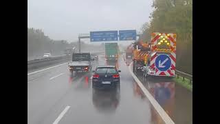 road accident in Deutschland autobahn  A8