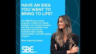 Webinar - overview of the SBE Explore program
