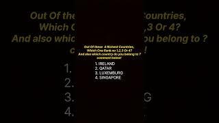 "Top 4 Richest Countries: Guess the Rankings!"