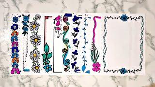 10  BEAUTIFUL BORDER DESIGNS / PROJECT WORK DESIGNS / BORDER DESIGNS FOR SCHOOL PROJECT