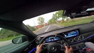 Mercedes-Benz e63s Brabus 760hp POV COUNTRY ROAD CROUSING IN POLAND