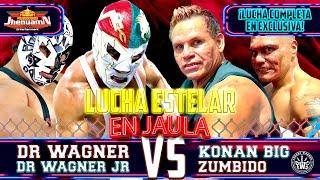 DR WAGNER VS KONAN BIG en JAULA |  HIJO DE WAGNER VS ZUMBIDO | Lucha Estelar | Torreón, Coah  [4K]