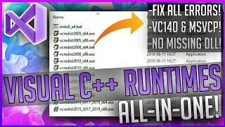 FULLY Install VISUAL C++ Redistributable Runtimes All-in-One