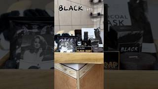 Black bath  What's next? #asmr #bathroutine #bathessentials #night #shorts #fyp #viral #bathtime