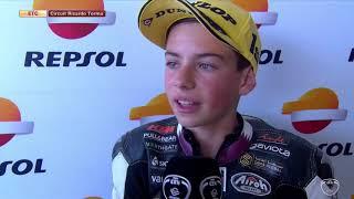 Interview winner David Alonso S2 race European Talent Cup Championship (ENG)