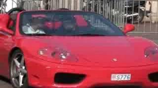 Enjoying a Ferrari on the streets of  Monaco