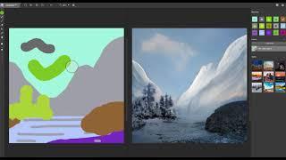 Learning CG | Became Bob Ross with Nvidia Canvas