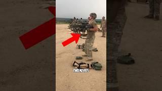 Marine Shoots Two Light Machine Guns At The Same Time