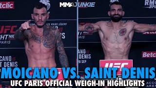 Renato Moicano, Benoit Saint Denis Make Weight for UFC Fight Night 243 | Highlights | UFC Paris