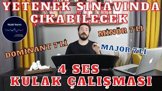 YETENEK SINAVI İÇİN 4 SES KULAK ÇALIŞMASI