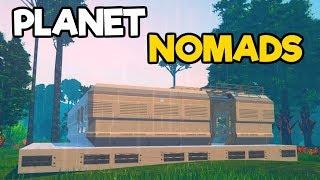 Planet Nomads Gameplay #2 - Building Our First AWESOME Base!