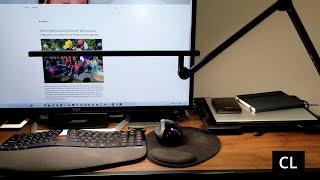 Upgrade Your Home Office with Dual LED Desk Lamp 5 Color Modes & Brightness