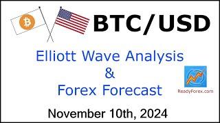 BTC USD Elliott Wave Analysis | BITCOIN Analysis | November 10, 2024 | BITCOIN | BTCUSD