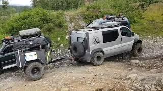 Renault trafic 4x4 expedition campervan, off-road trailer test, Lake District