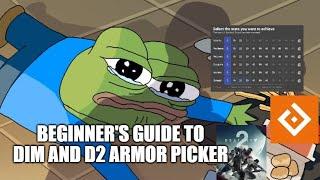 Beginner's Guide to DIM and D2ArmorPicker