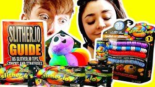 OPENING SLITHER.IO TOYS! (Slitherio Toy Unboxing / Review)