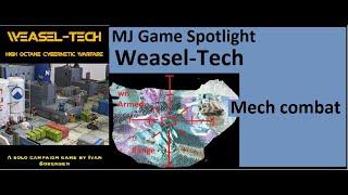 MJ Game Spotlight : Weasel Tech mech combat solo rules